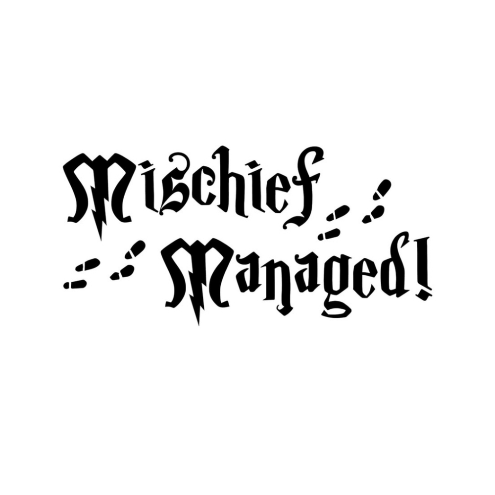 Harry Potter Mischief Managed Marauder's Map Vinyl Auto Laptop Decal Sticker‎